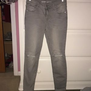 Grey Ripped Old Navy Jeans